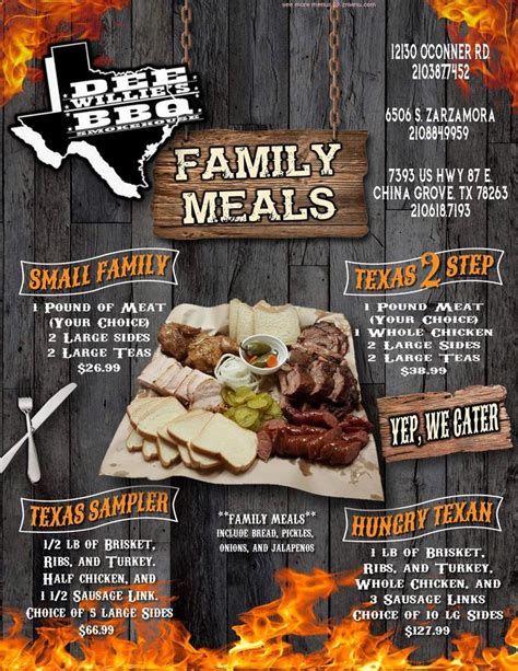 Get address, phone number, hours, reviews, photos and more for DeeWillies BBQ Smokehouse 6506 S Zarzamora St, San Antonio, TX 78211, USA on usarestaurants. . Dee willies bbq photos